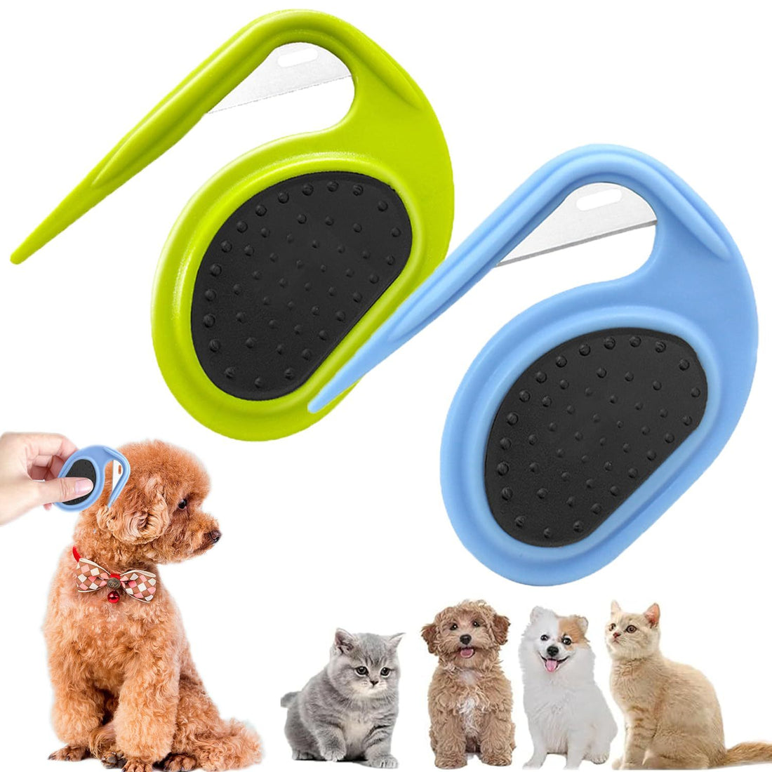 Pet shedding grooming comb