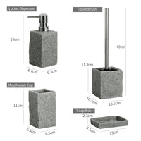 Granite Resin Bathroom Accessories Set