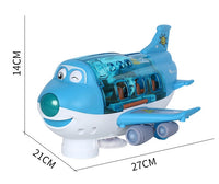 360° Rotating Electric Toy Airplane with LED Lights and Sound