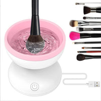 Electric makeup brush cleaner.