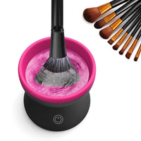 Electric makeup brush cleaner.