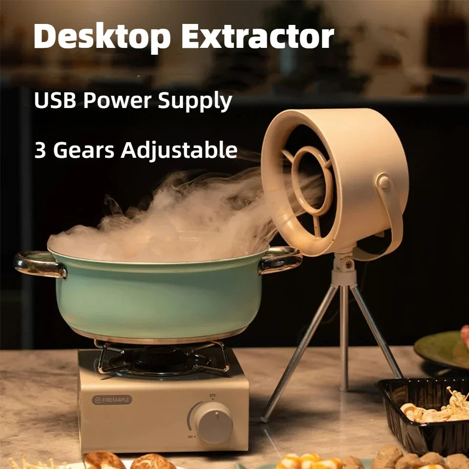 Portable desktop exhaust fan.