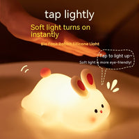 Rabbit Silicone Night Light Lamp