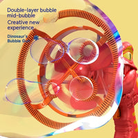 Dinosaur bubble machine toy.