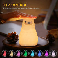 Cartoon Alpaca Night Light USB Charging