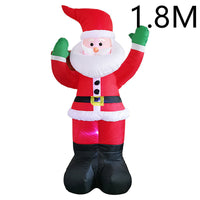 Inflatable Christmas LED Santa and Snowman Yard Decor