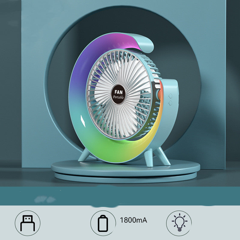 USB-Charging Night Light Mini Fan