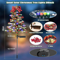 Solar-Powered Waterproof Christmas Tree Pathway Lights