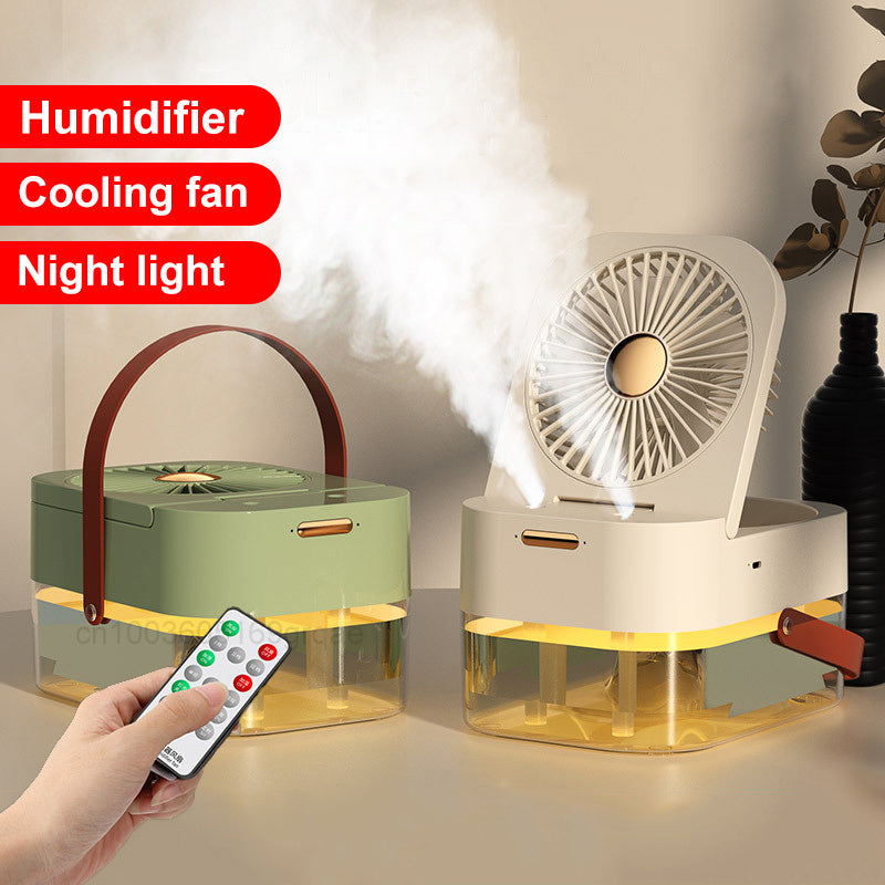 Portable Spray Fan With Night Light