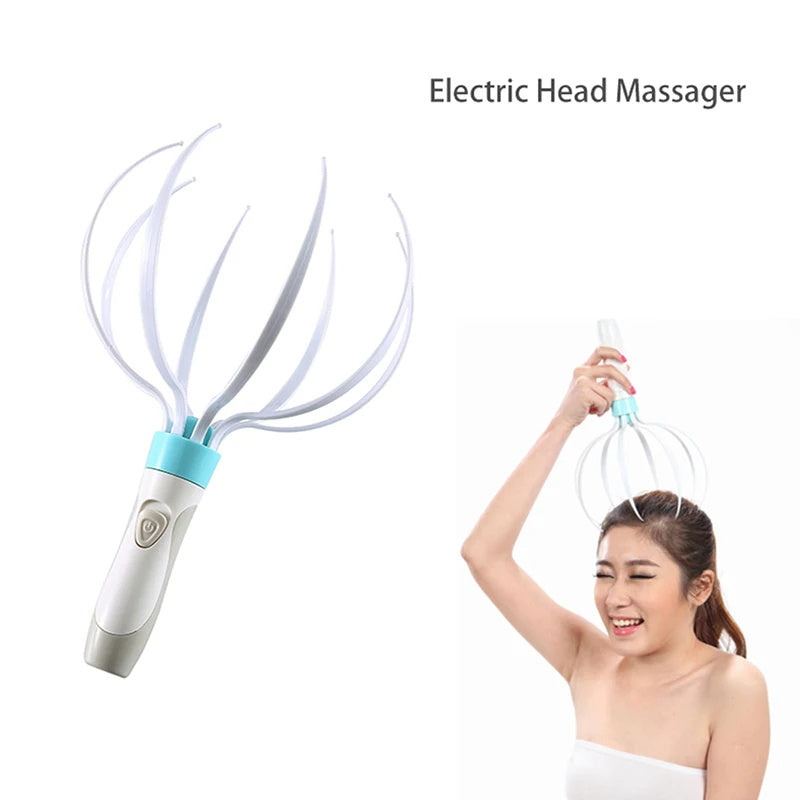 Electric head massager with vibration.