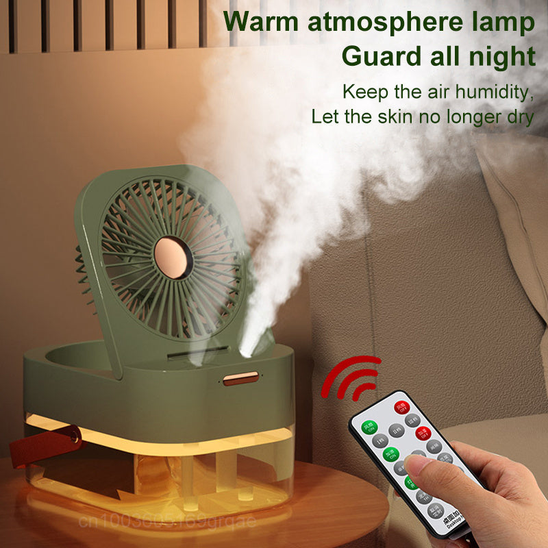 Portable Spray Fan With Night Light