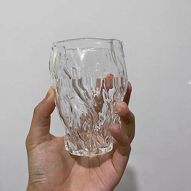 Irregular Hand-Blown Glass Cup