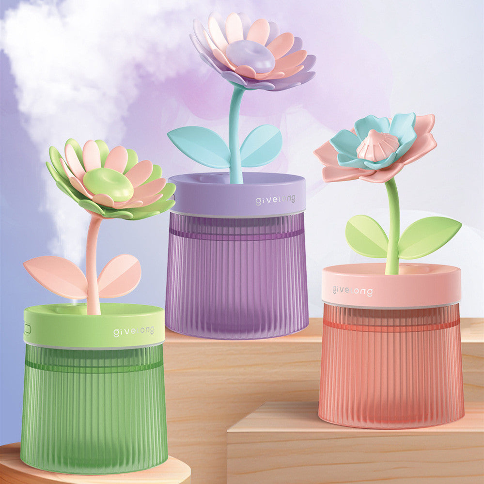 Mini USB flower-shaped humidifier.