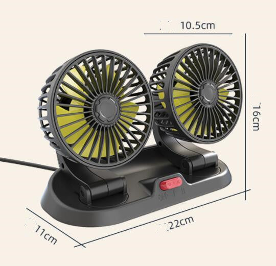 F410 Double Head Folding Fan