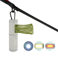 Outdoor Flashlight with Bag Dispenser