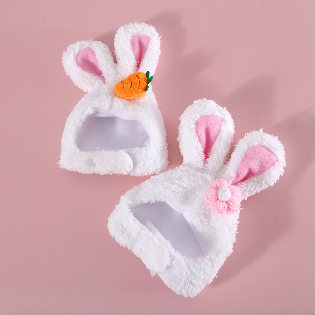 Plush Cartoon Pet Hat with Cat, Dog, and Rabbit Ears