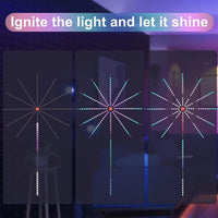 Music-Sync LED Firework Lights with Color Changing and Remote Control