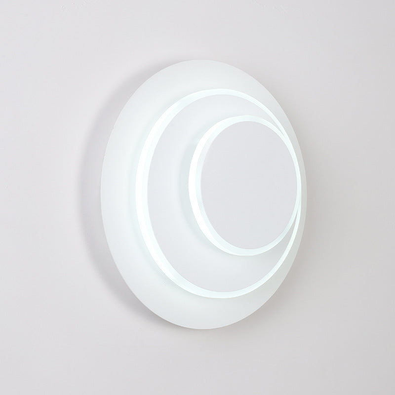 Round rotating bedside wall lamp