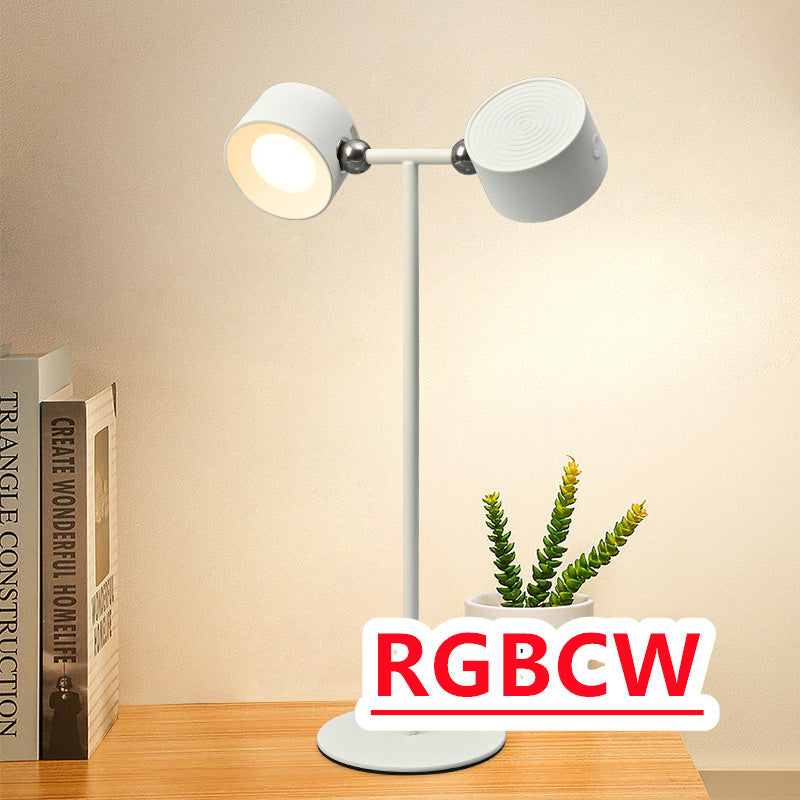 Touchable LED table lamp with magnetic base.