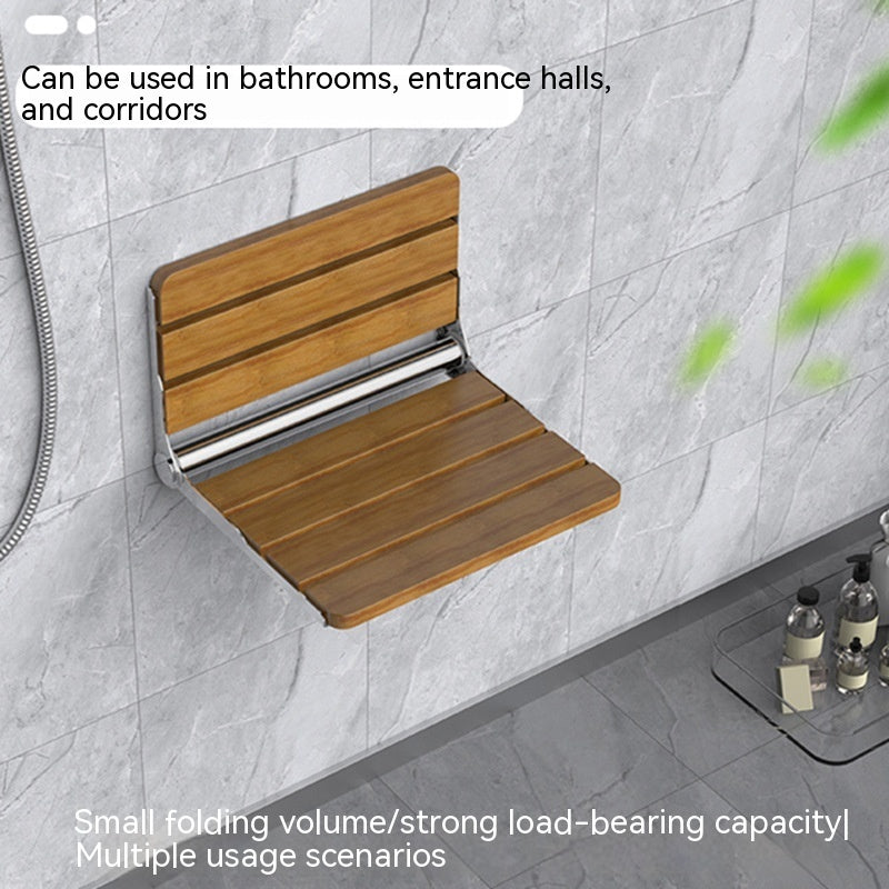 Wall-Mounted Folding Bath Stool