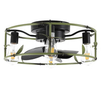 Built-in Ceiling Fan With Light And Remote Control Unavailable Platform- Temu