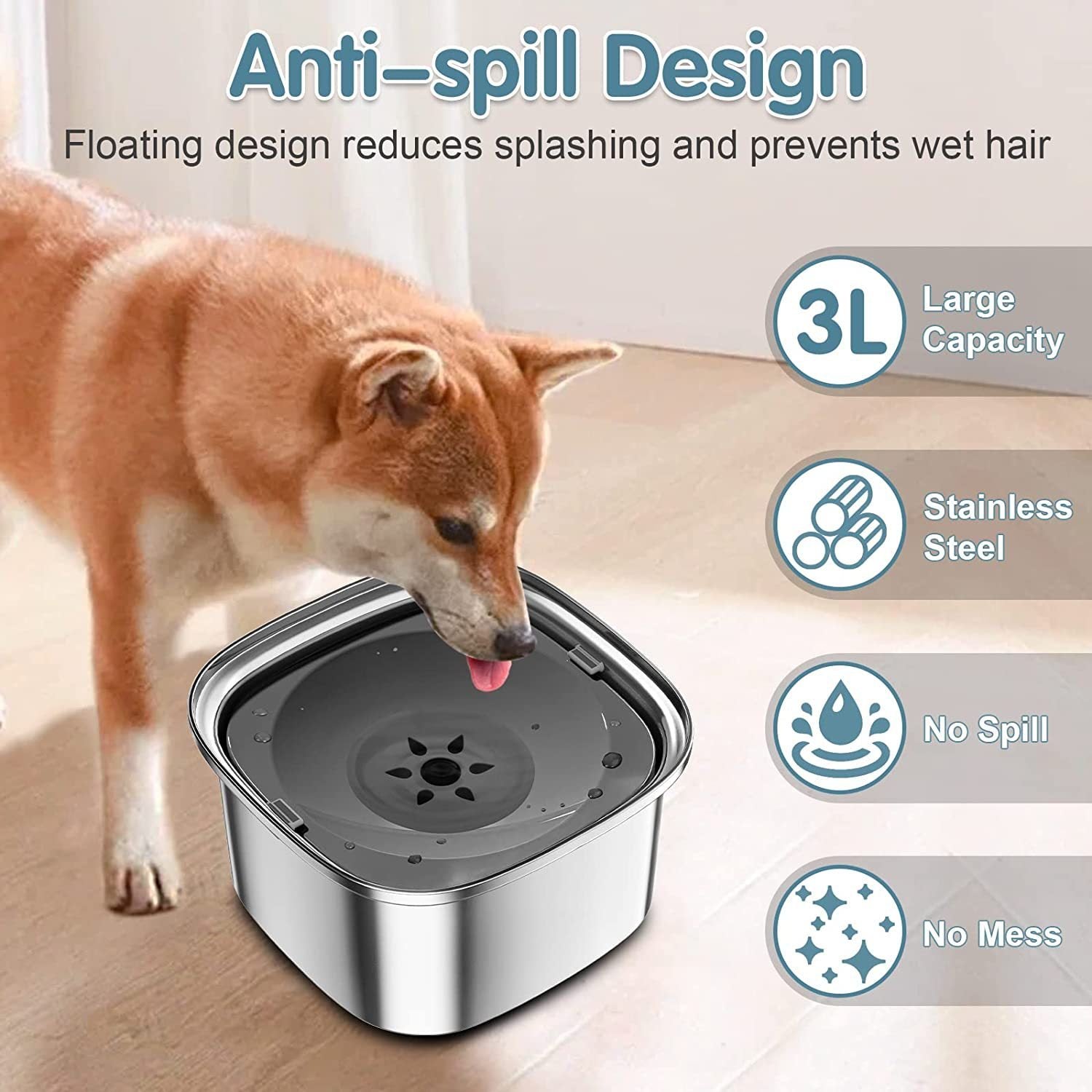 Pet Stainless Steel Water Bowl