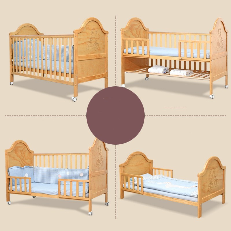 Multi-function Pine Baby Splicing Bed