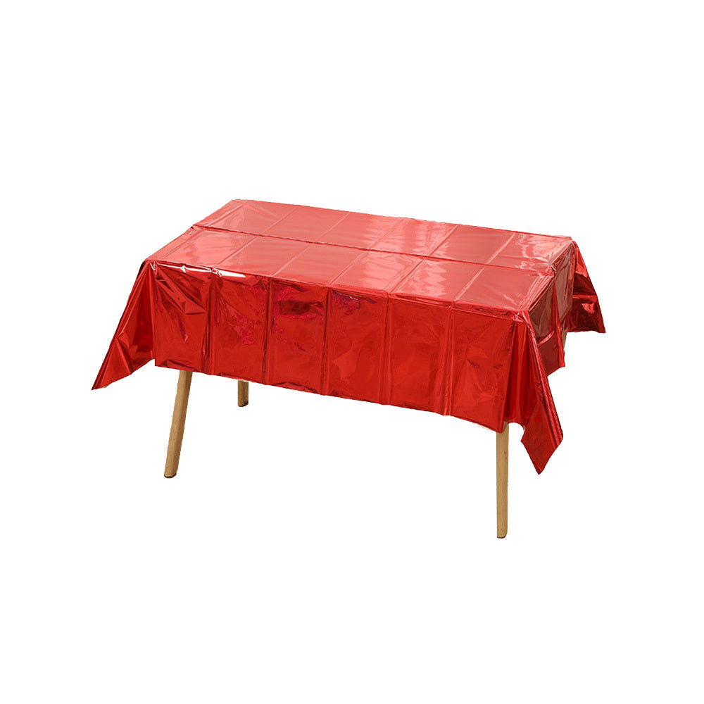 Aluminum Tablecloth Christmas Red