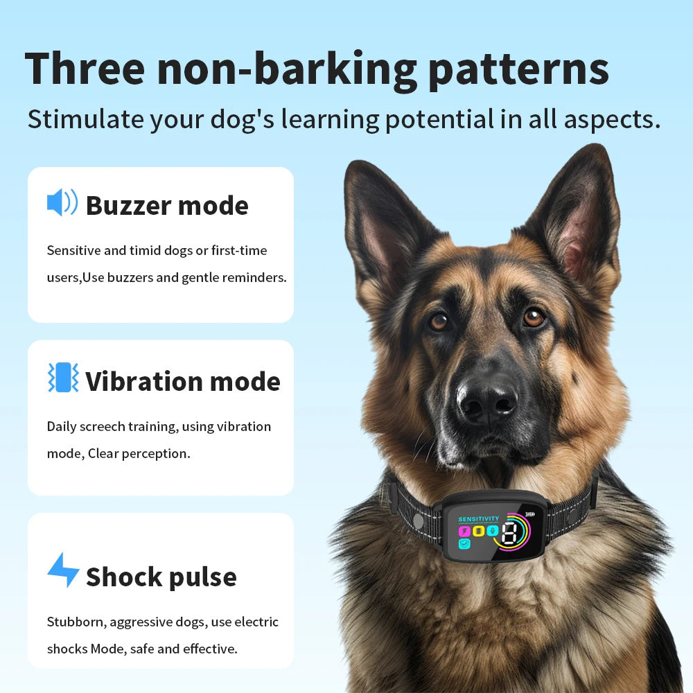 Smart Anti-Bark Rechargeable Dog Collar.