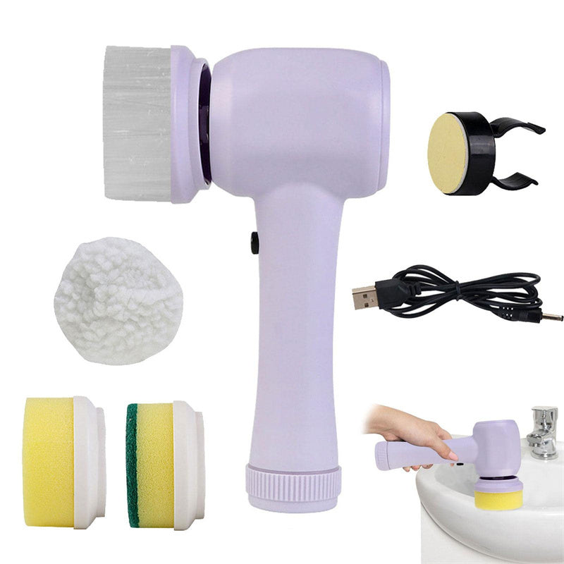 4-in-1 handheld electric cleaning brush