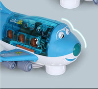 360° Rotating Electric Toy Airplane with LED Lights and Sound