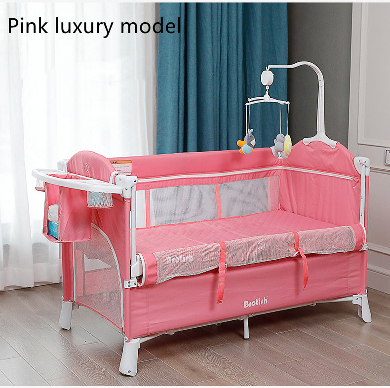 Movable Multifunctional Splicing Baby Cot