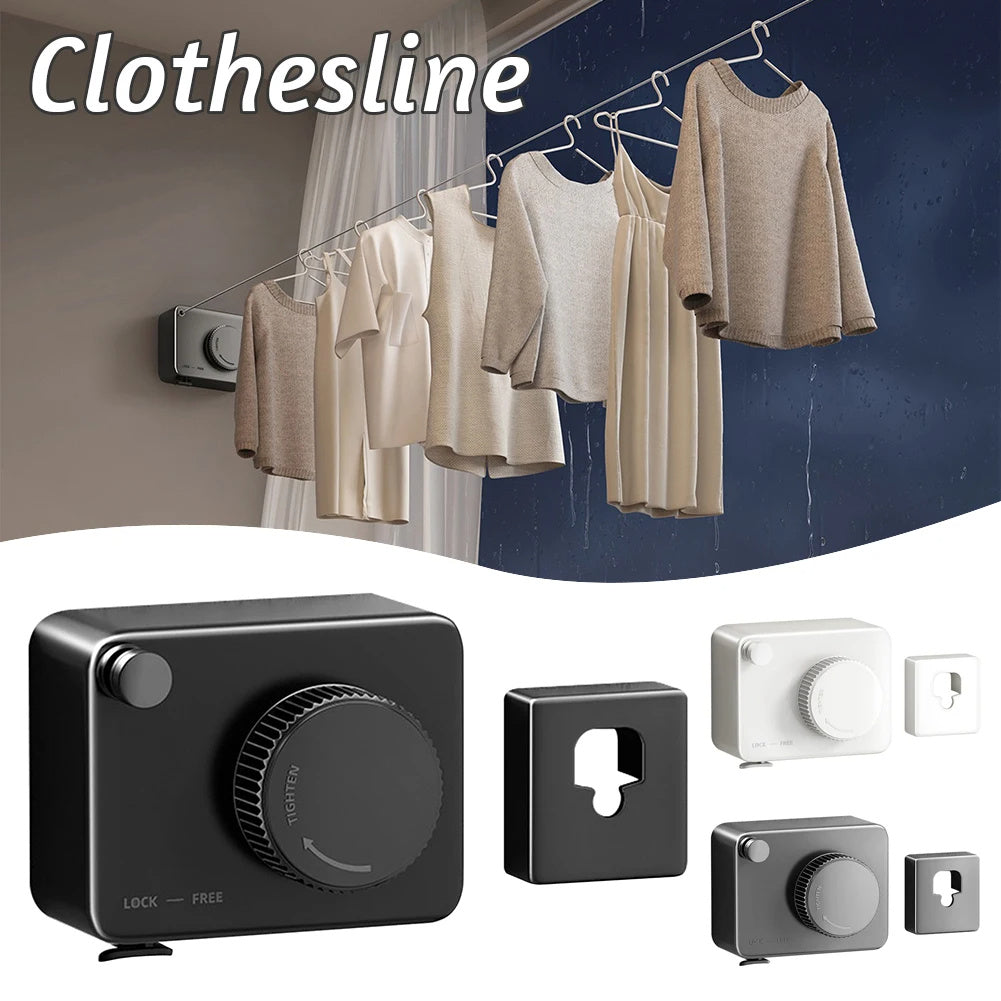 Telescopic Rust-Proof Wall Hanging Clothesline