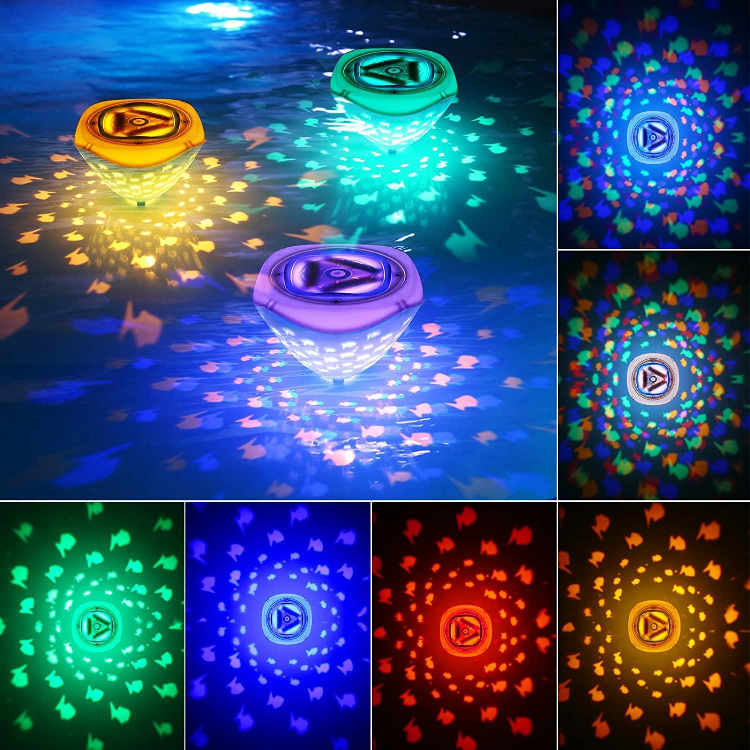 LED Floating Fish Projection Bathtub and Pool Light Toy