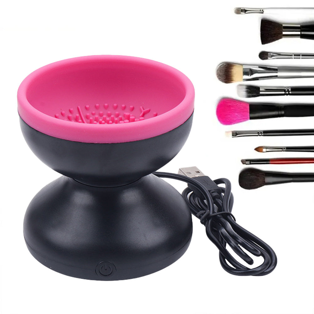 Electric makeup brush cleaner.