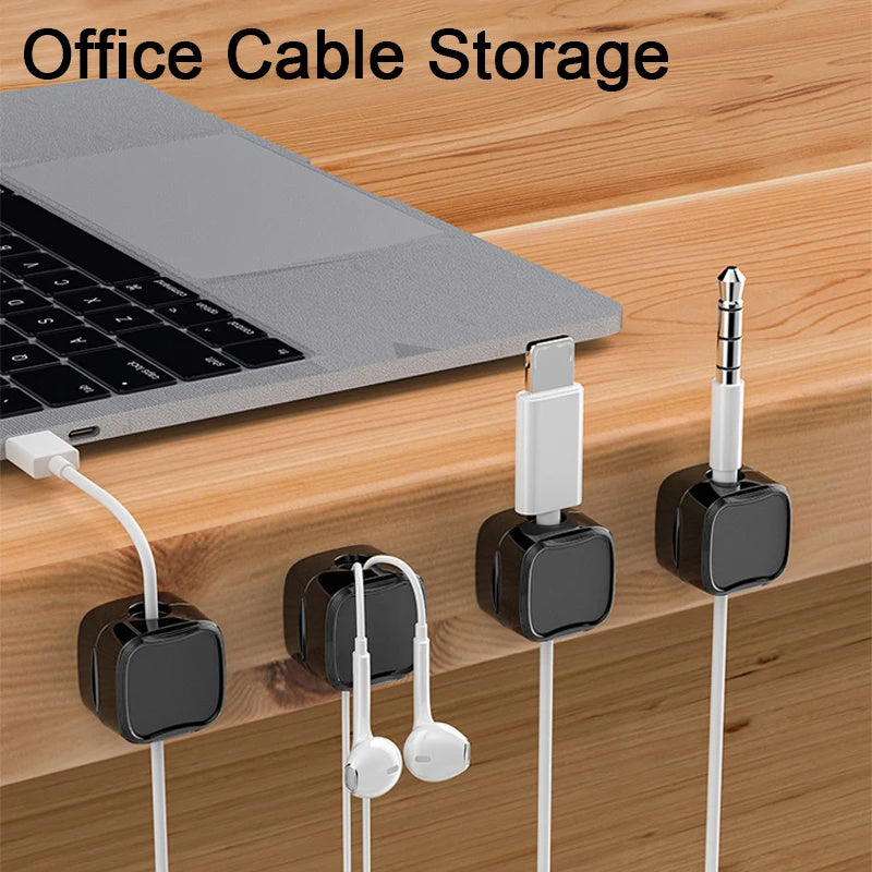 Adjustable Magnetic Cable Clip for Under Desk Management