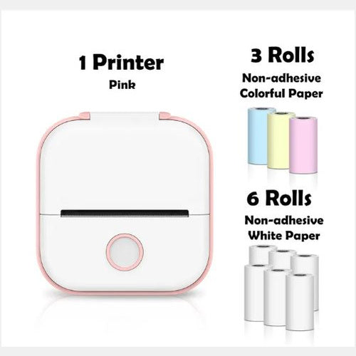 Portable Mini Thermal Label Printer: Bluetooth Connectivity