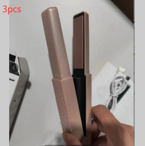 Portable Cordless USB Hair Straightener and Curler