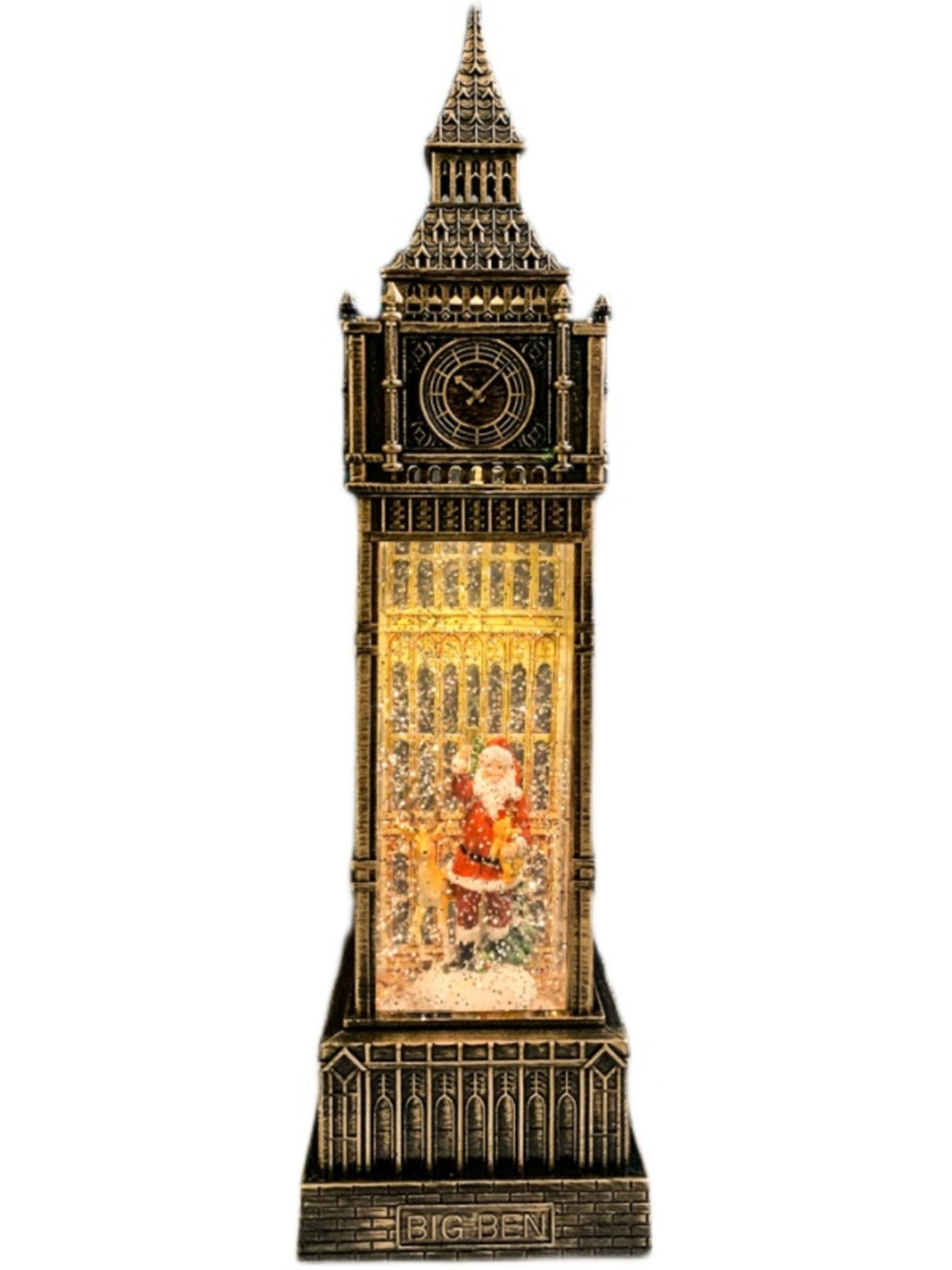 Christmas Old Man Snowman Big Ben Retro Decorations