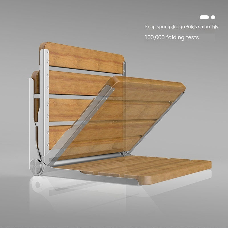 Wall-Mounted Folding Bath Stool