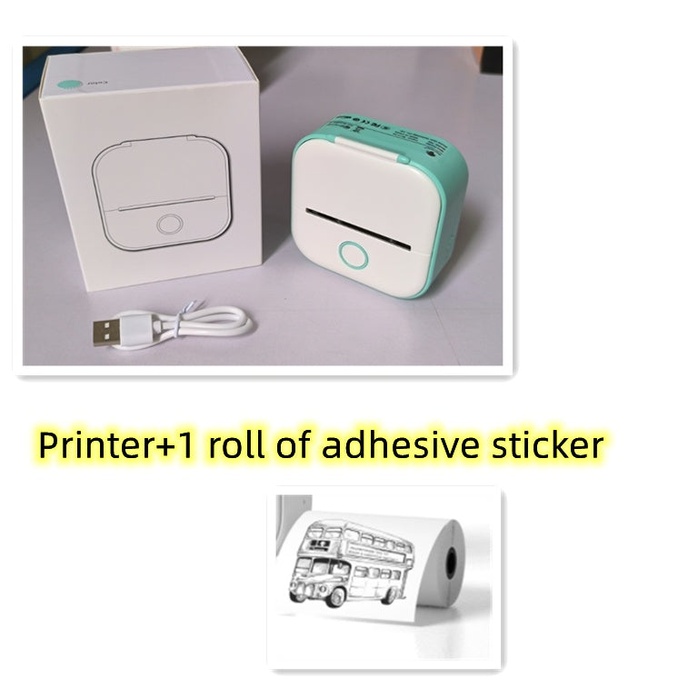 Portable Mini Thermal Label Printer: Bluetooth Connectivity