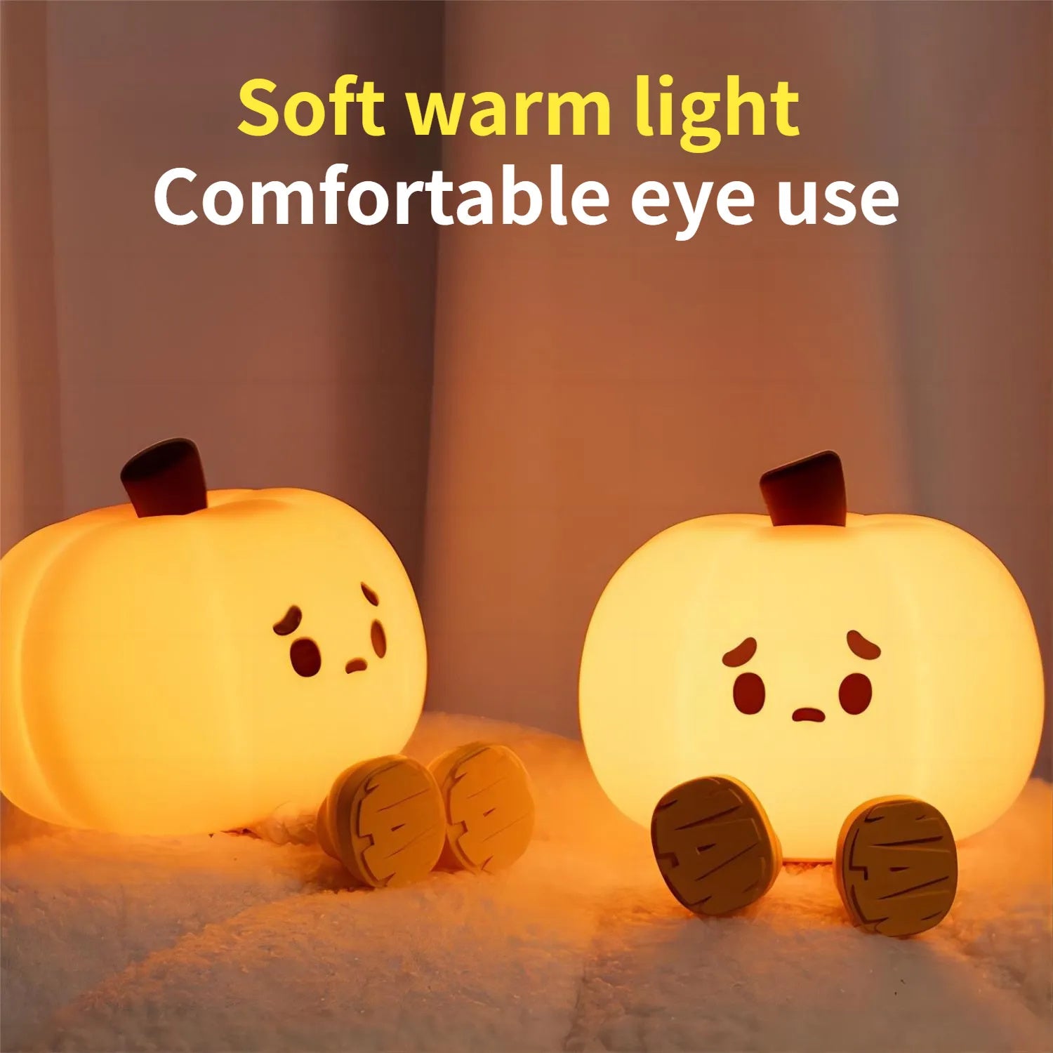 Rechargeable Halloween Pumpkin Night Light