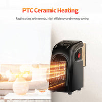 Mini Electric Ceramic Heater for Home, Office, and Camping