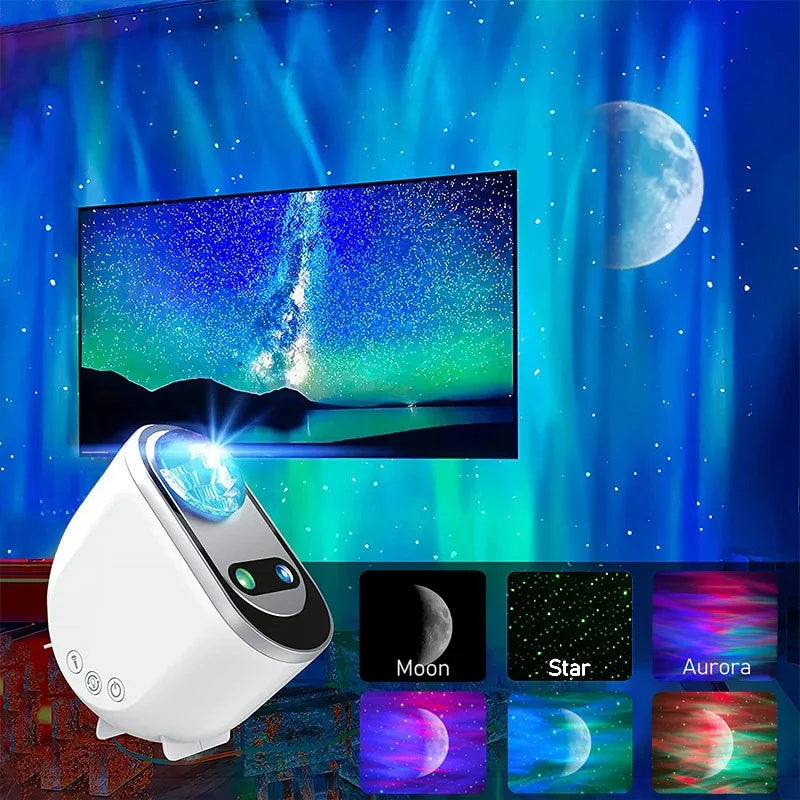 LED aurora borealis starlight projector.