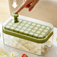 Ice Cube Maker with Storage Box and Lid