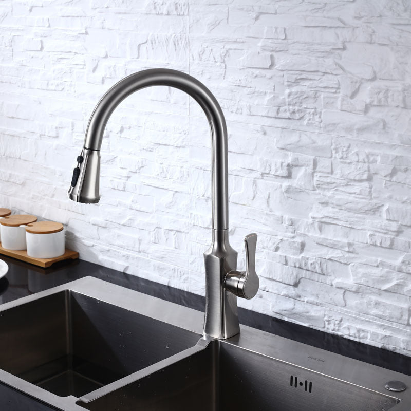 Sleek Black Kitchen Faucet