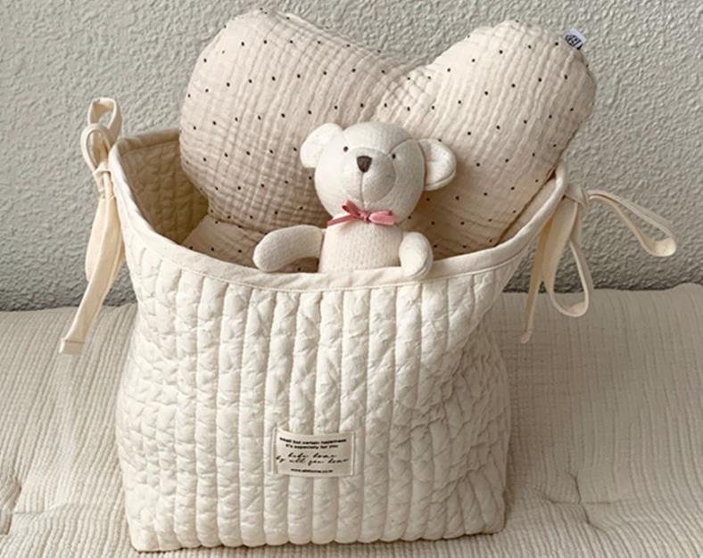 Quilted Handbag with Baby Bed Storage