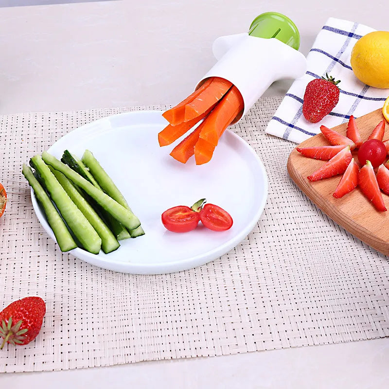 Creative fruit and vegetable slicers.