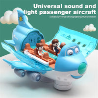 360° Rotating Electric Toy Airplane with LED Lights and Sound