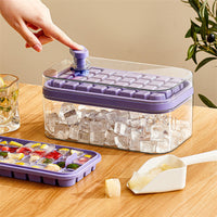 Ice Cube Maker with Storage Box and Lid